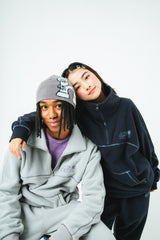 Half zip fleece setup