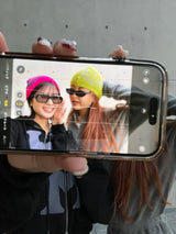 shaggy heart logo beanie