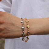 하트 스톤 로고 팔찌