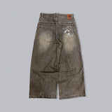 Ruler paint baggy denim