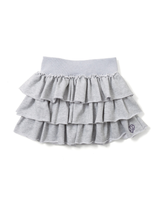 glitter tiered mini skirt