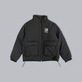 Doodle logo puffer jacket