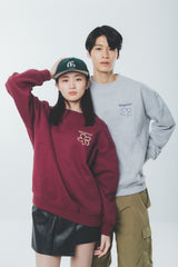 writing flower logo sweat