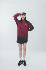 writing flower logo sweat