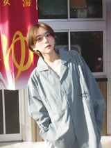 WB loose check shirt