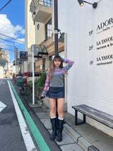 layered border sheer knit