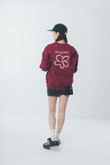 writing flower logo sweat