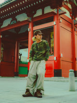 Wide Baggy Hook Western Slacks