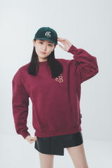 writing flower logo sweat