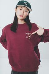 writing flower logo sweat