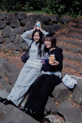 Lace wappen zip hoodie 【yung】