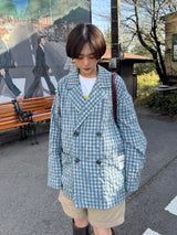 Check tailored ss jacket