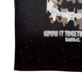 Rhinestone devil fade TEE