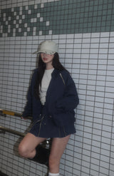 HTH×Dickies Zip mini skirt