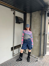 layered border sheer knit