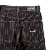 BU STRIPE BAGGY DENIM PANTS