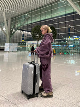 像心臟徽標汗水褲一樣復古