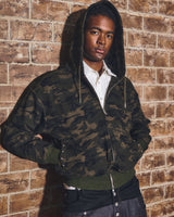 Boxing Glove Waffle Double Zip Hoodie