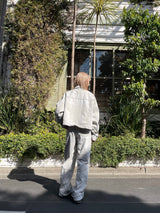 Curve Stitch Denim Pants