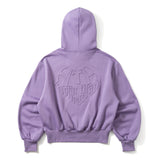 emboss heart logo hoodie