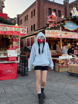 心臟徽標連帽衫