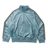 velours track half zip jacket