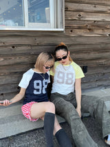 numbering raglan tee