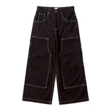 BU DOUBLE KNEE DENIM PANTS