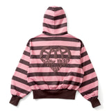 border heart logo hoodie