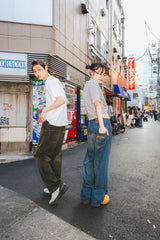 OVER DYE DOUBLE KNEE DENIM