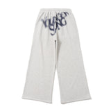 over dye universal logo wide sweat pants