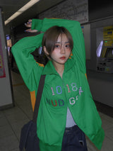 Patchwork track jacket