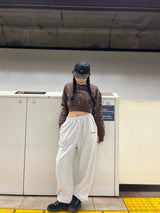 random heart cropped sweat