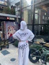 Universal logo lamé double knee pants