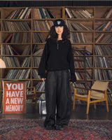 Overdyed wide baggy rayon summer denim