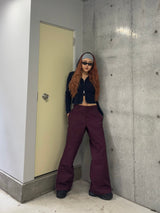 HTH×Dickies Side zip wide pants