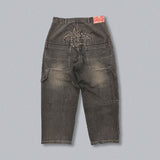 皇冠徽標牛仔褲