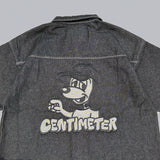 단단한 CMT 통치자 데님 셔츠