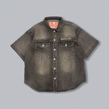 CMT RULER WASHED DENIM SHIRT