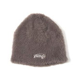 Yung徽標毛茸茸的無簷小便帽
