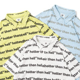 All over pattern polo shirt