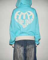 BICOLOR HEART LOGO HOODIE