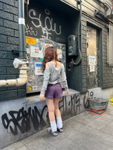 rib shoulder long tee