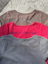 Pigment rhinestone tee