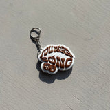 圓徽標橡膠鑰匙圈