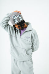 Half zip fleece setup