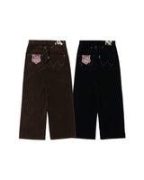 Classic studs suede pants