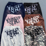 over dye universal logo wide sweat pants