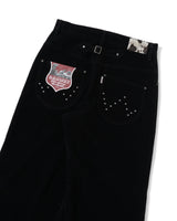 Classic studs suede pants
