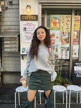 Random Heart Waffle Long Tee